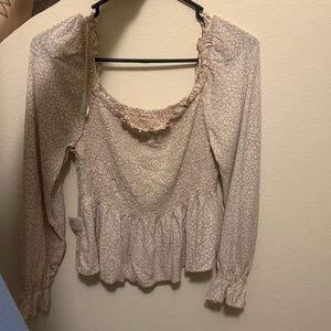 cheetah print blouse, super comfy